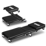2 in 1 Car Creeper and Seat - 36 Inch Black