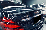 2014-2020 Mercedes Benz S Class W222 Sedan RT Style Carbon Fiber Trunk Spoiler | Fits S450, S550, S560,  S63AMG, S65AMG