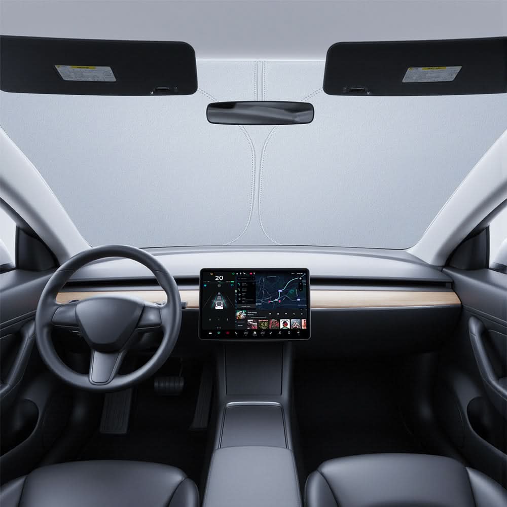 Graphene Front Windshield Sunshade for Model 3 Highland / Model Y Juniper