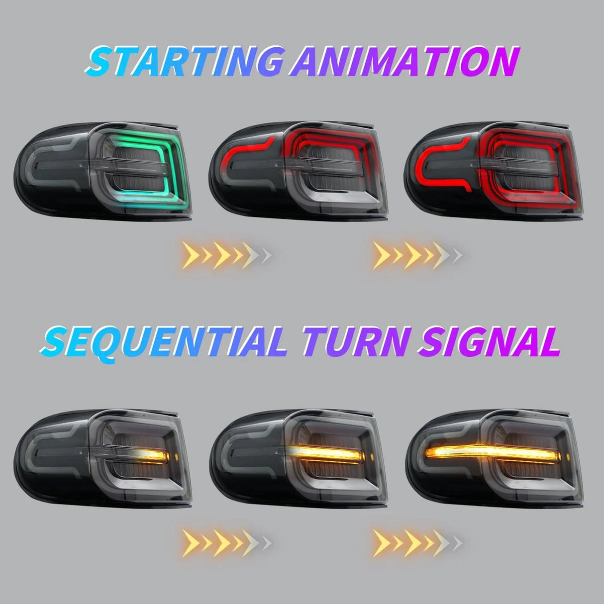 NTXGlow Tail Lights (2007-2020 Toyota Fj Cruiser)