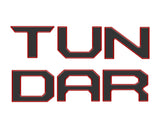 Tailgate Letter Inserts Fits 2022-2027 Toyota Tundra