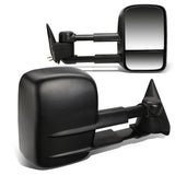 99-06 Chevrolet Silverado GMC Sierra Manual Towing Mirrors Pair Black