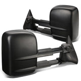 99-06 Chevrolet Silverado GMC Sierra Manual Towing Mirrors Pair Black