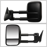 99-06 Chevrolet Silverado GMC Sierra Manual Towing Mirrors Pair Black