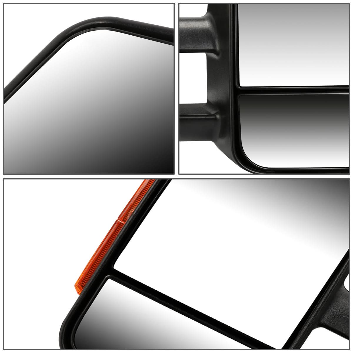 99-06 Chevrolet Silverado / GMC Sierra Manual Towing Mirrors - Black