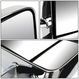 99-06 Chevrolet Silverado GMC Sierra Manual Towing Mirrors Pair Chrome