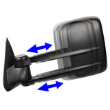 1997-2003 Ford F-150 Power Towing Mirrors Pair Black