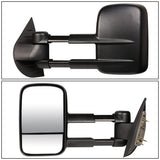 2007-2012 Chevrolet Silverado Towing Mirrors - Manual Black Pair