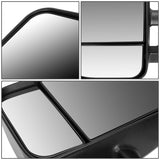 2007-2013 Chevrolet Silverado Left Manual Towing Mirror Black