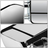 2007-2012 Chevrolet Silverado Towing Mirrors - Manual Chrome Pair