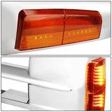 2007-2013 Chevrolet Silverado Towing Mirrors - Manual LED Chrome Pair