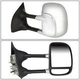 99-07 Ford F-250 F-350 F-450 F-550 Super Duty Towing Mirrors - Chrome