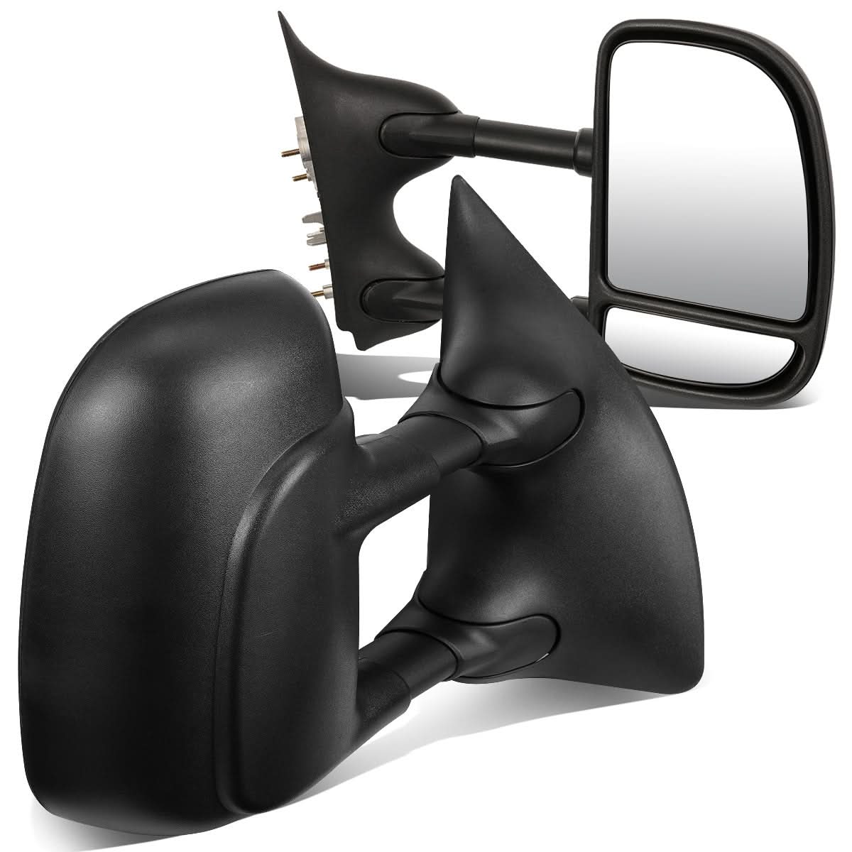 1999-2007 Ford F-250 F-350 F-450 F-550 Manual Towing Mirrors Pair