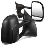 1999-2007 Ford F-250 F-350 F-450 F-550 Manual Towing Mirrors Pair