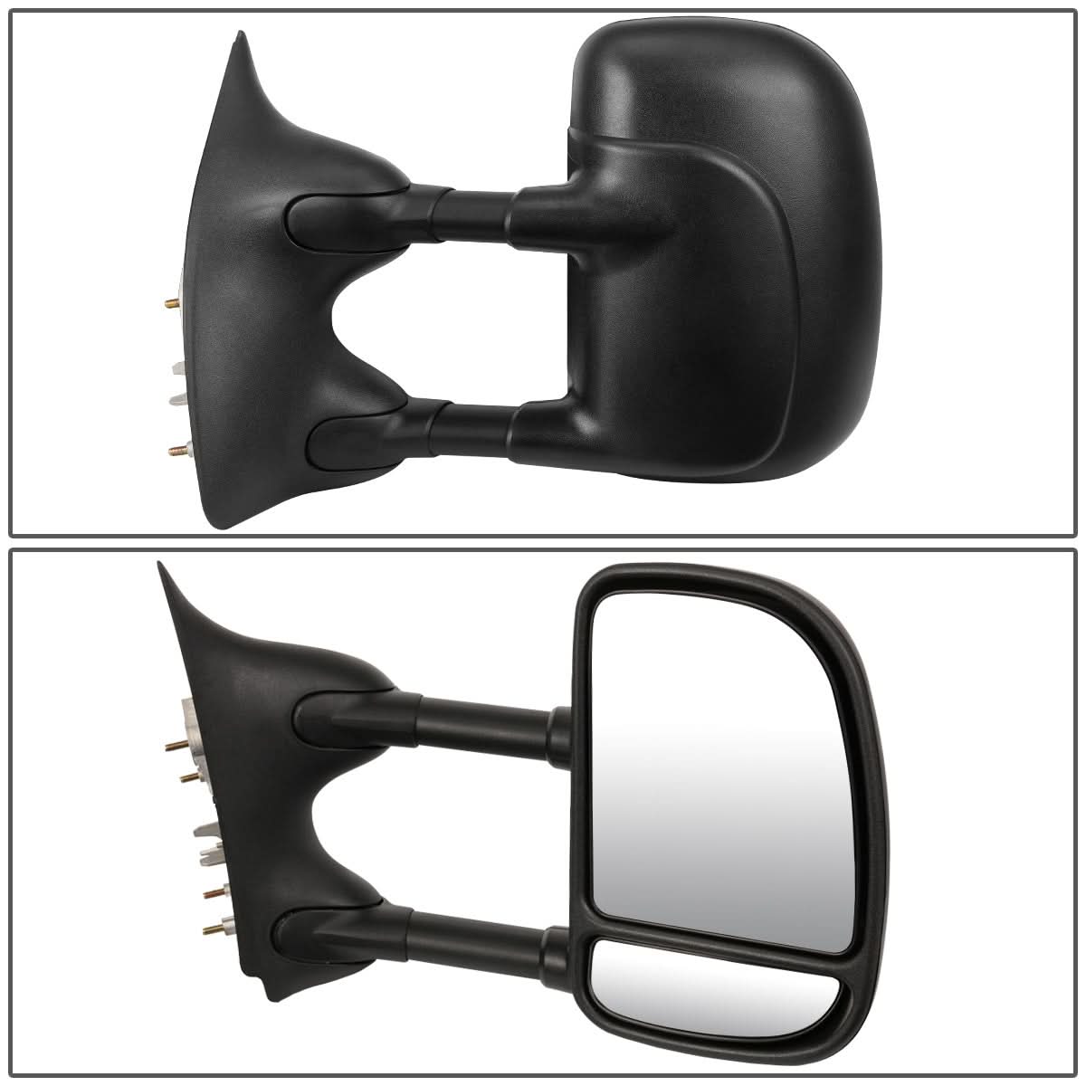 1999-2007 Ford F-250 F-350 F-450 F-550 Manual Towing Mirrors Pair
