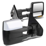 2004-2014 Ford F-150 Manual Heated Towing Mirrors - Chrome LED Amber