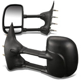 03-07 Ford E-150 E-250 E-350 Towing Mirrors - Manual Black Pair