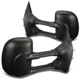 03-07 Ford E-150 E-250 E-350 Towing Mirrors - Manual Black Pair