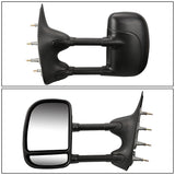 03-07 Ford E-150 E-250 E-350 Towing Mirrors - Manual Black Pair