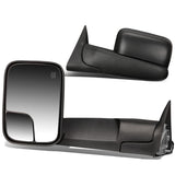 98-02 Dodge Ram Powered Heated Towing Mirrors - Black Pair