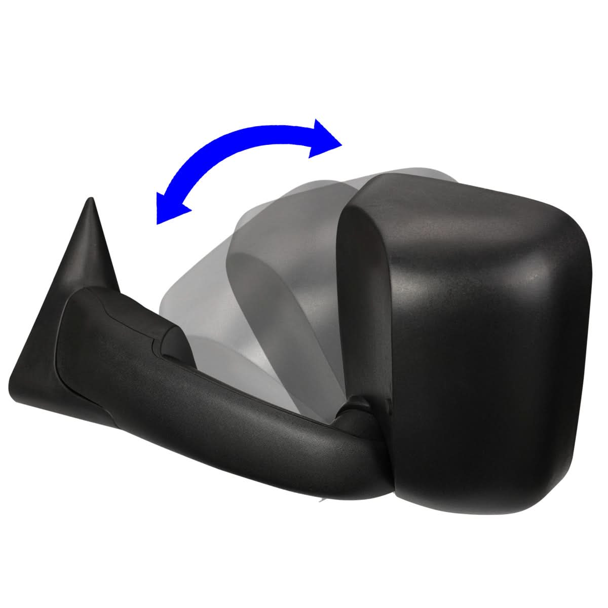 98-02 Dodge Ram Powered Heated Towing Mirrors - Black Pair