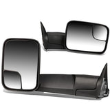 94-02 Dodge Ram Manual Towing Mirrors - Black Pair