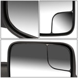 94-02 Dodge Ram Right Manual Towing Mirror - Black