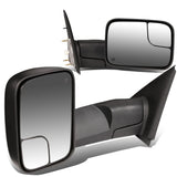 02-09 Dodge Ram 1500/2500/3500 Powered Heated Towing Mirrors Pair Black