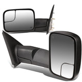 02-09 Dodge Ram 1500/2500/3500 Powered Heated Towing Mirrors Pair Black