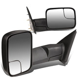 02-08 Dodge Ram 1500 / 03-09 Ram 2500 3500 Manual Towing Mirrors - Black