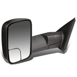 2002-2009 Dodge Ram Manual Towing Mirror - Left Side Black