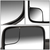 2002-2009 Dodge Ram Manual Towing Mirror - Left Side Black