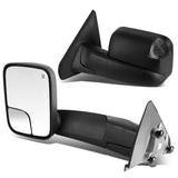 02-09 Dodge Ram Towing Mirrors Pair Powered Heated Smoke Signal Black
