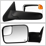 02-09 Dodge Ram Towing Mirrors Pair Powered Heated Chrome Signal