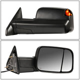 09-16 Dodge Ram Powered Heated LED Smoke Towing Mirrors - Pair