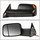 09-16 Dodge Ram Powered Heated LED Towing Mirror Left Side