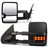 14-17 Chevrolet Silverado GMC Sierra Towing Mirrors - Powered Heated LED