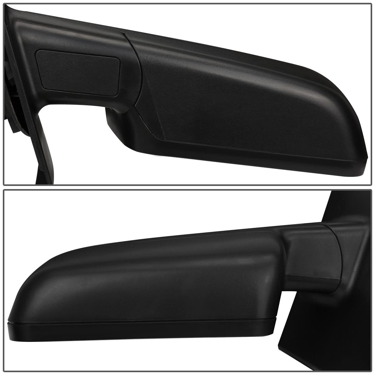 2004-2014 Ford F-150 Left Towing Mirror - Manual Black