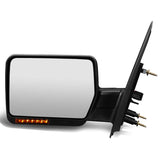 2004-2014 Ford F-150 Left Manual Towing Mirror w/ LED Signal