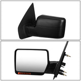 2004-2014 Ford F-150 Left Manual Towing Mirror w/ LED Signal