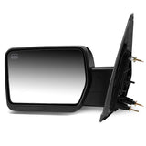 2004-2014 Ford F-150 Left Towing Mirror - Powered Heated Chrome