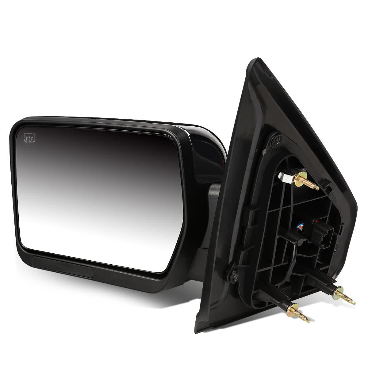 2004-2014 Ford F-150 Left Towing Mirror - Powered Heated Chrome