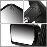 2004-2014 Ford F-150 Left Towing Mirror - Powered Heated Chrome