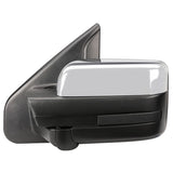 2004-2014 Ford F-150 Left Towing Mirror Manual Chrome