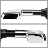 14-20 Chevy Silverado GMC Sierra Powered Heated Towing Mirrors Chrome