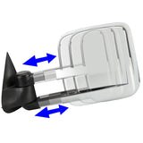 1999-2002 Chevrolet Silverado GMC Sierra Towing Mirrors Chrome Heated