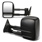 88-02 Chevrolet C/K Power Towing Mirrors Black Pair Non-Heated