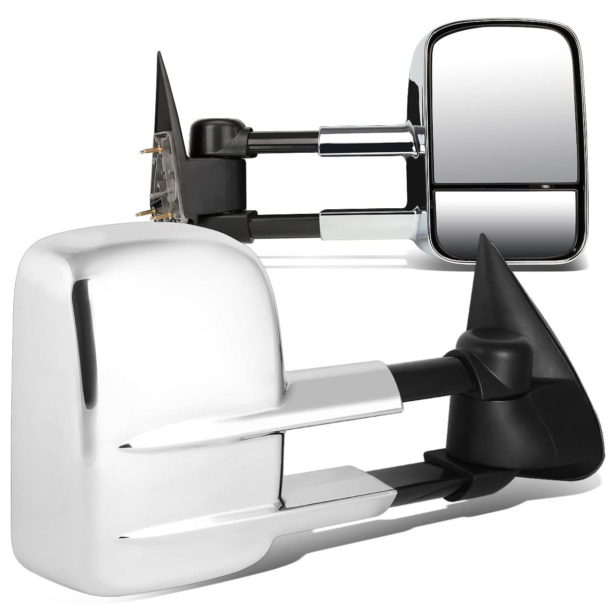 88-02 Chevrolet C/K Pickup Power Towing Mirror Pair Chrome