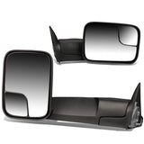 94-97 Dodge Ram 1500/2500/3500 Power Towing Mirror Pair - Black