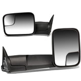 94-97 Dodge Ram 1500/2500/3500 Power Towing Mirror Pair - Black